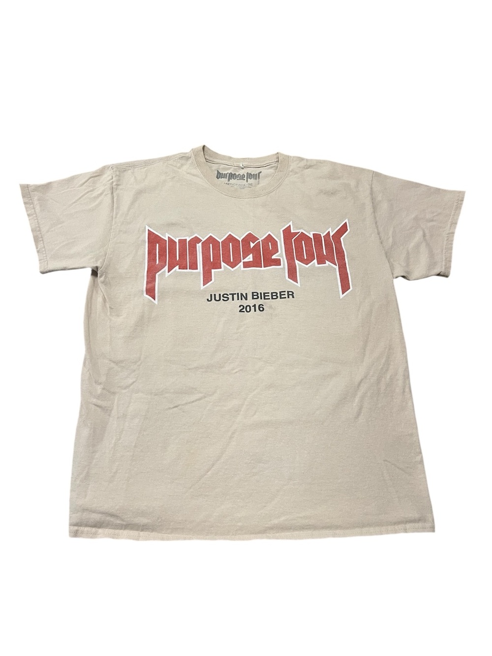 2016 Justin Bieber Purpose Tour T shirt merch